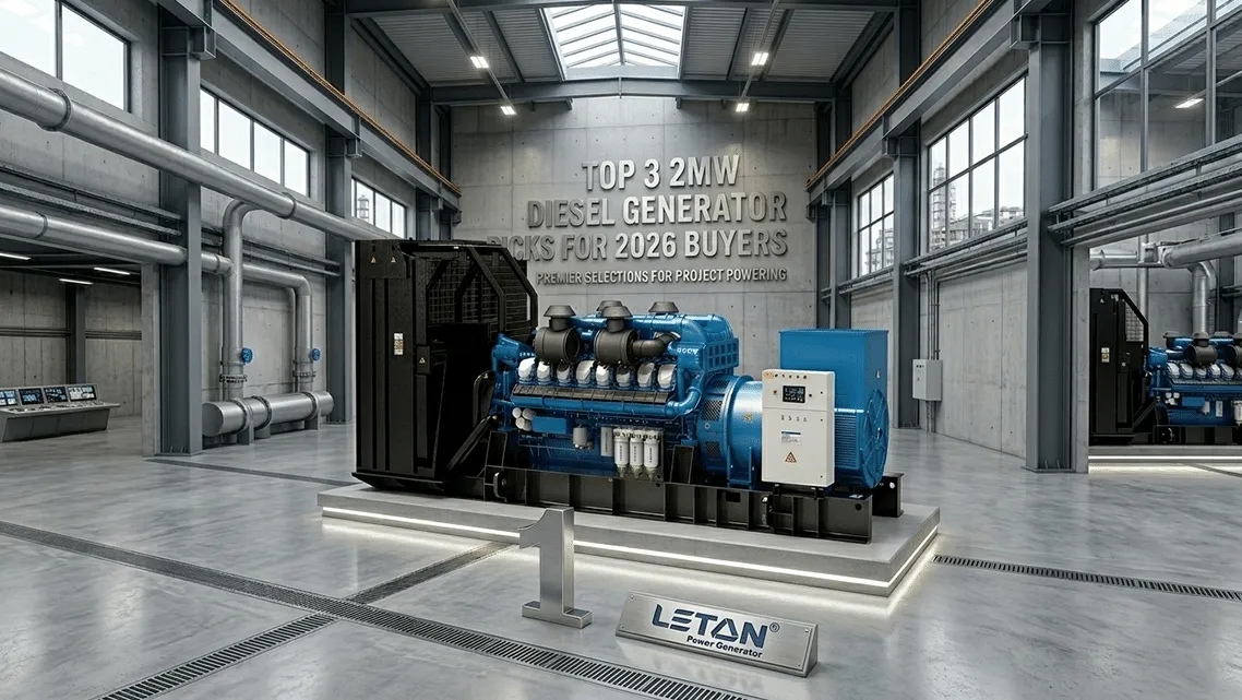 Illustration: Top 3 2MW diesel generator picks for 2026 buyers